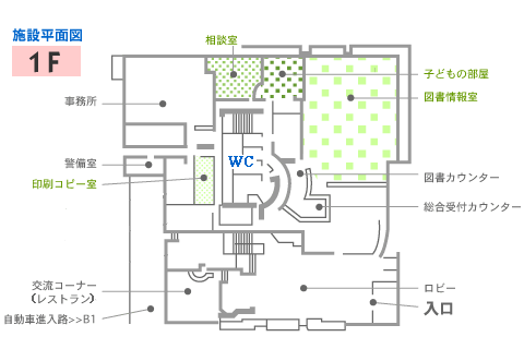 1F施設平面図