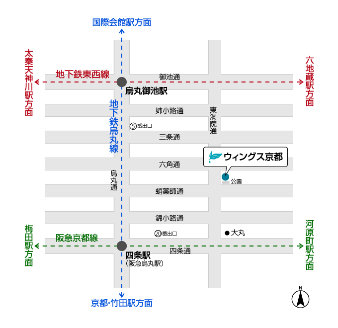 アクセス ウィングス京都とは 京都市男女共同参画センター ウィングス京都