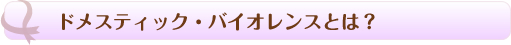 ドメスティック・バイオレンスとは？